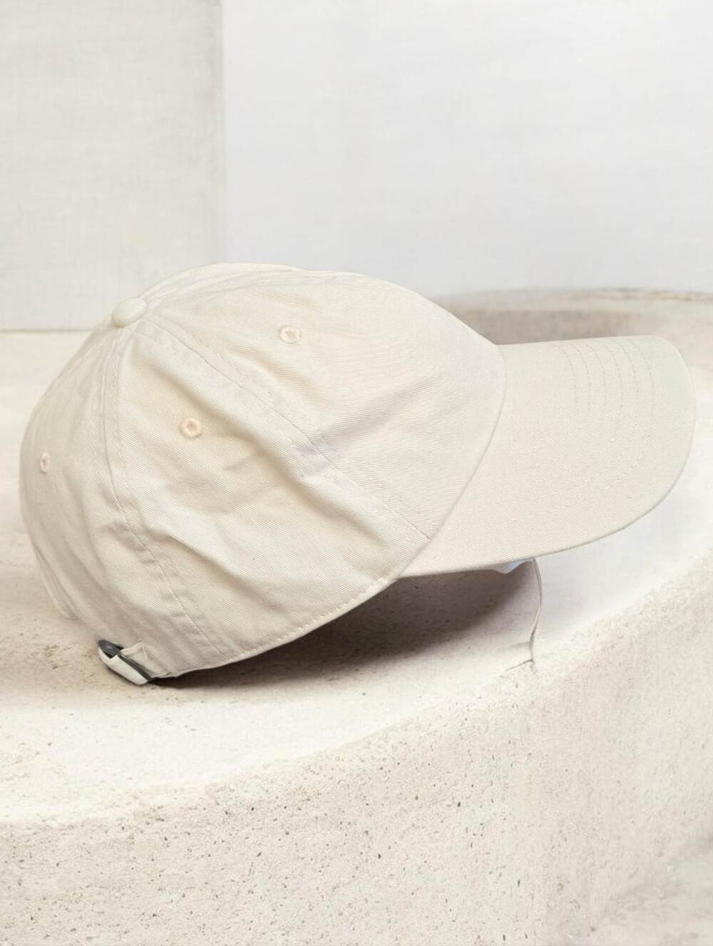 BDG Classic Minimalist Baseball Cap - Cream